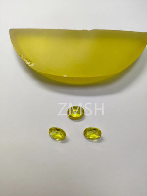 Złoty sztuczny szafir surowy kamień szlachetny skała twardości Mohsa 9 kryształ do biżuterii