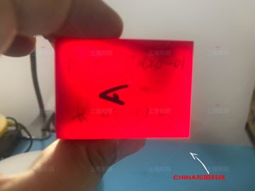 Soczewka szafirowa z domieszką czerwonego tytanu w kolorze czerwonym z domieszką szafiru do urządzenia laserowego
