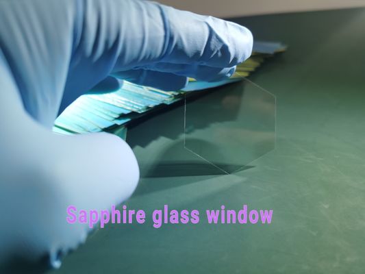Polygon 100um Grubość Sapphire Optical Window Wafer Odporność chemiczna