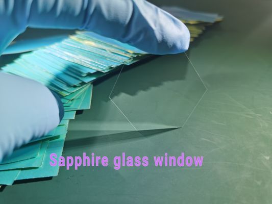Polygon 100um Grubość Sapphire Optical Window Wafer Odporność chemiczna