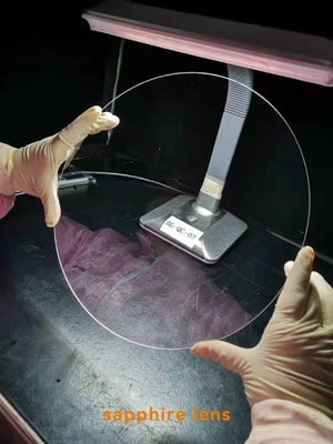 12 cali 300 mm bez wycięcia Szafirowe podłoże Wafelek ze szkła kryształowego Wysoka przepuszczalność optyczna