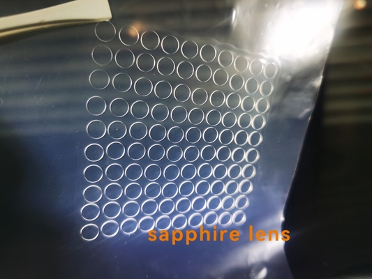 Al2O3 Custom Single Crystal Sapphire Laserowo wycinane szkło Windows Dia5,5 x 0,5 mm DSP