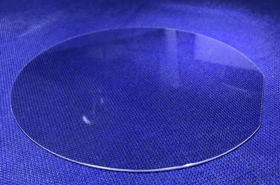 Okrągły przezroczysty szafirowy optyczny Windows Kwarcowy dostosowany szafirowy wafelek z otworem