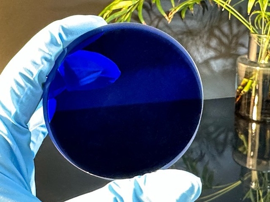 Kamień Kryształ Biżuteria Blue Sapphire Glass Windows Obiektyw Zegarek Case