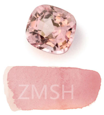 Brzoskwiniowy różowy Sztuczny surowy kamień szlachetny o twardości Mohsa 9 Dostosowanie do biżuterii