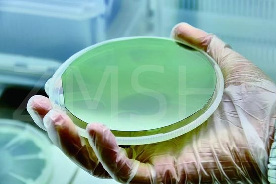 Wafer SiC 4H N Typ 8c Production grade Dummy grade Customized Dwukrotnie wypolerowany wafer z węglanu krzemowego