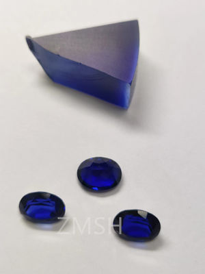 Dobra cena Blue Sapphire Row Gem Fe Ti Doped Kashmir Oceanic Azure Gem Crystal Jewelry w Internecie