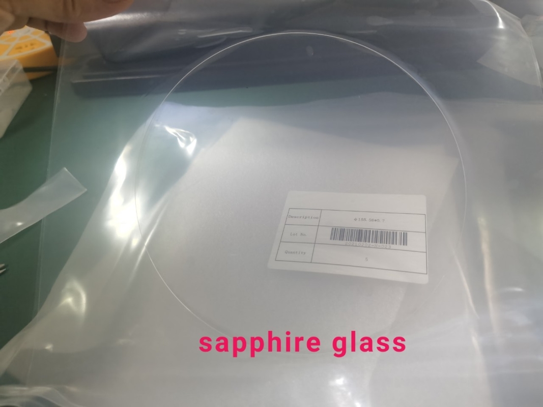 8inch 200mm No Notch Sapphire Substrate Wafer High Optical Transmittance DSP/SSP/AS-CUT Shaped Windows High Hardness