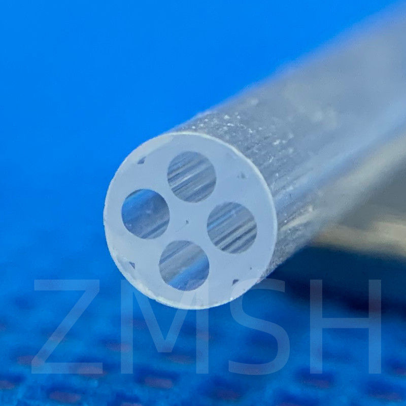 Optyczna stopiona rurka kwarcowa SiO2 Szkło krystaliczne dostosowane do potrzeb Przejrzystość Oba końce otwarte Jeden koniec zamknięty