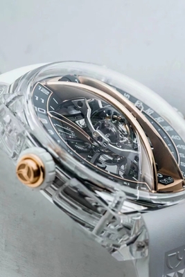 Dobra cena Niestandardowe szkło optyczne Sapphire Crystal Watch Case Bezel Parts Oś C w Internecie