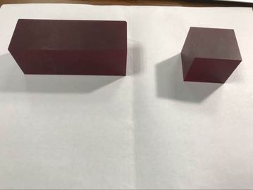 Dobra cena 36x36x60mmt Red Laser Sapphire Crystal Cr3 + Doped Cr Al2O3 Block Dostosowany rozmiar w Internecie