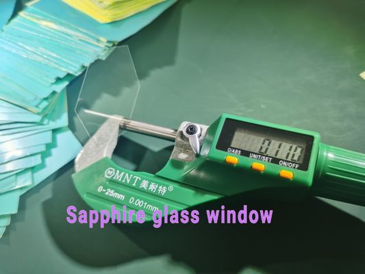 Dobra cena Polygon 100um Grubość Sapphire Optical Window Wafer Odporność chemiczna w Internecie
