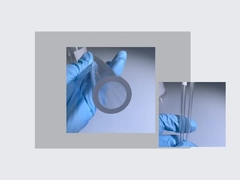 Rury i pręty z pojedynczego kryształu szafiru, drobno szlifowane i polerowane